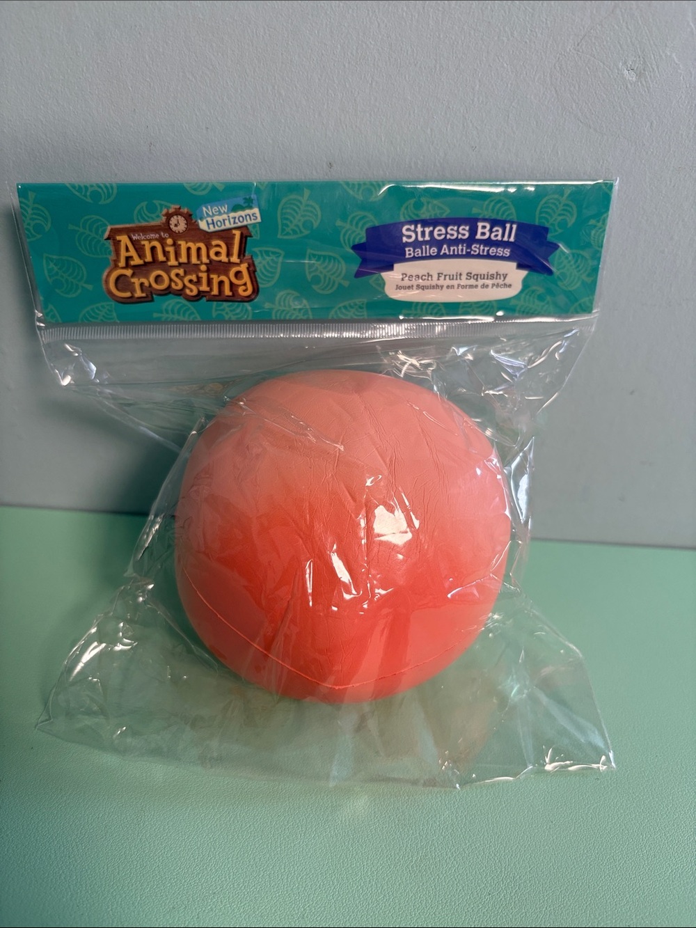 Nintendo Animal Crossing Peach Fruit Squishy Stress Ball, Kid Squish Toy